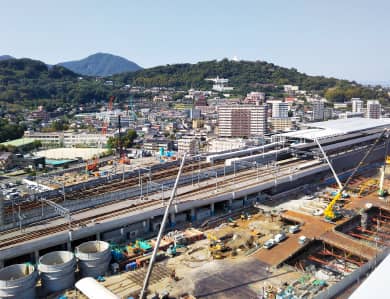 鹿児島本線・豊肥本線　熊本高架（熊本県熊本市）