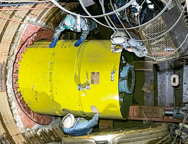 雨水管推進工法（福岡県福岡市）