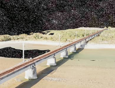 ドローンによる既設橋りょう点群3Dモデル