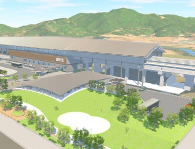 西九州新幹線 嬉野温泉駅（佐賀県嬉野市）