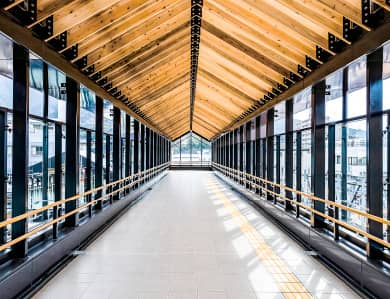 篠栗線 篠栗駅自由通路（福岡県篠栗町）